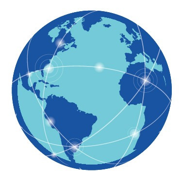 Logo mundo con destinos